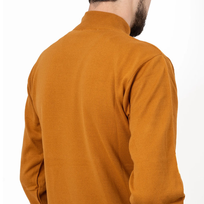 Camel Long Sleeve Mock Turtleneck