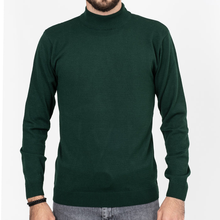 Forest Green Long Sleeve Mock Turtleneck