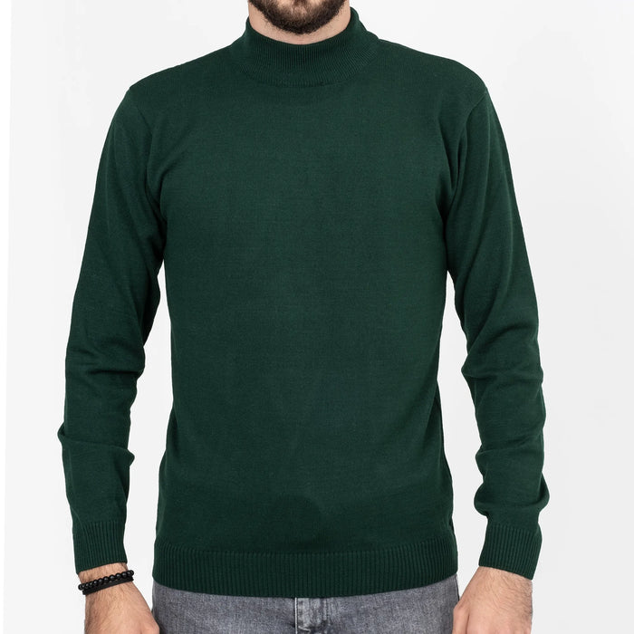 Forest Green Long Sleeve Mock Turtleneck