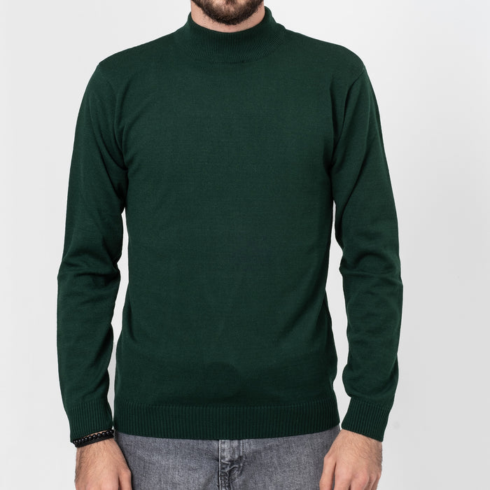 Forest Green Long Sleeve Mock Turtleneck