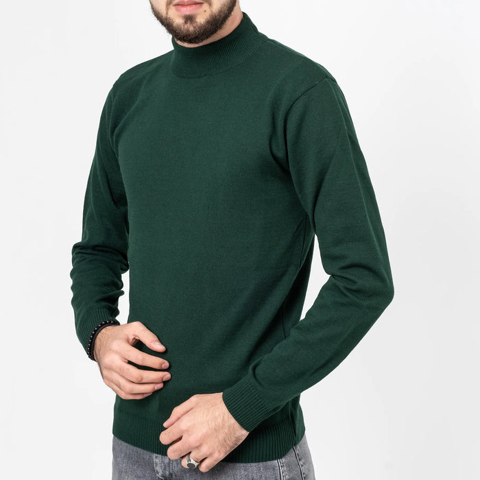 Forest Green Long Sleeve Mock Turtleneck