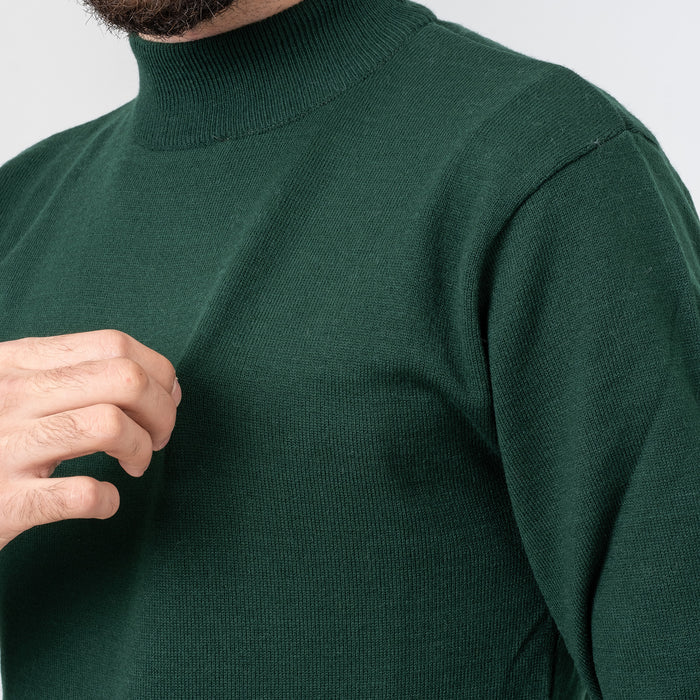 Forest Green Long Sleeve Mock Turtleneck