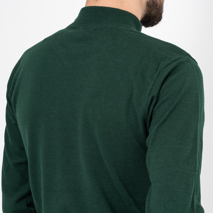 Forest Green Long Sleeve Mock Turtleneck