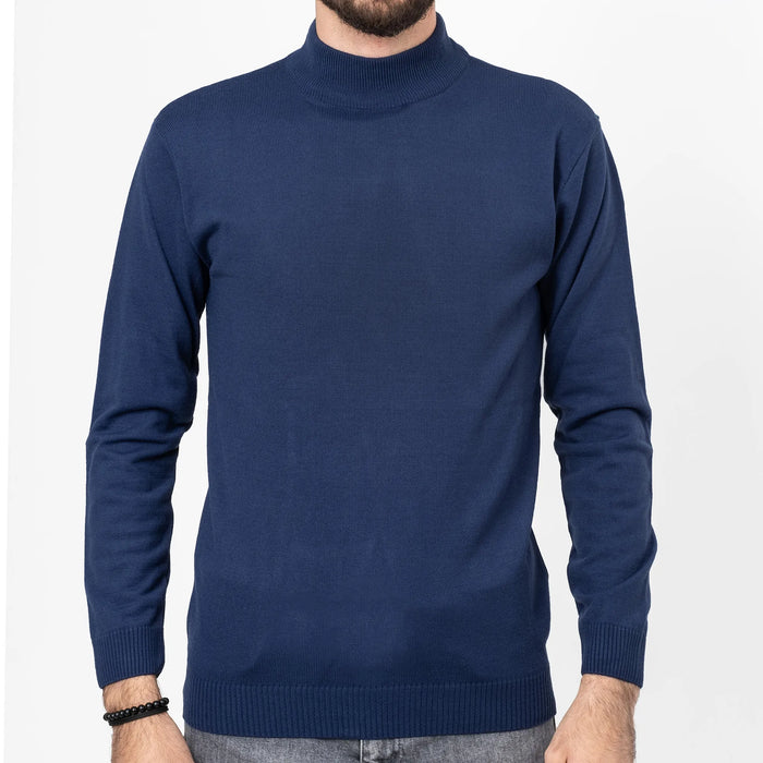 Indigo Long Sleeve Mock Turtleneck