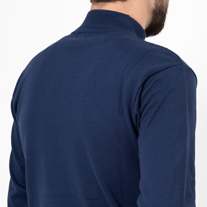 Indigo Long Sleeve Mock Turtleneck