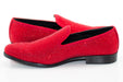 Men's Red Rhinestone Dress Loafer