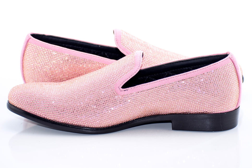 Pink Rhinestone Dress Loafer