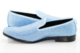 Men's Sky Blue Rhinestone Loafer