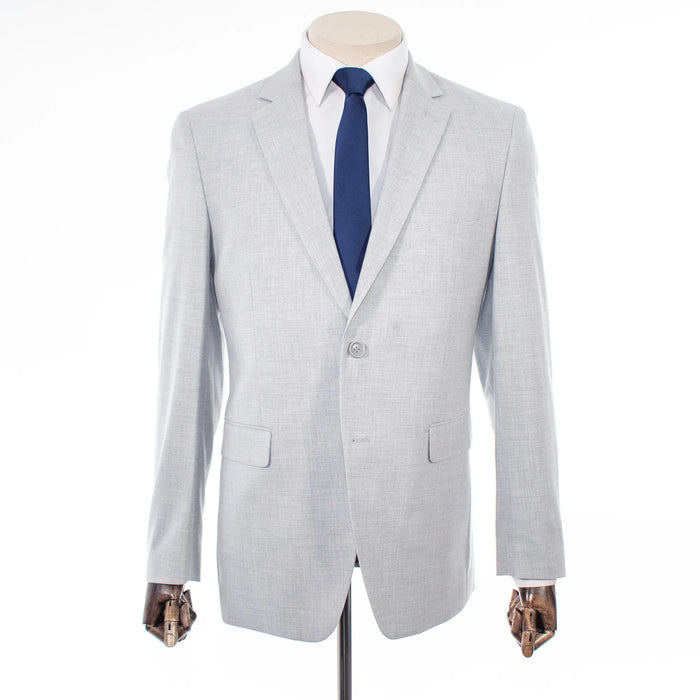 Sterling Gray Premium 2-Piece European Big & Tall Suit