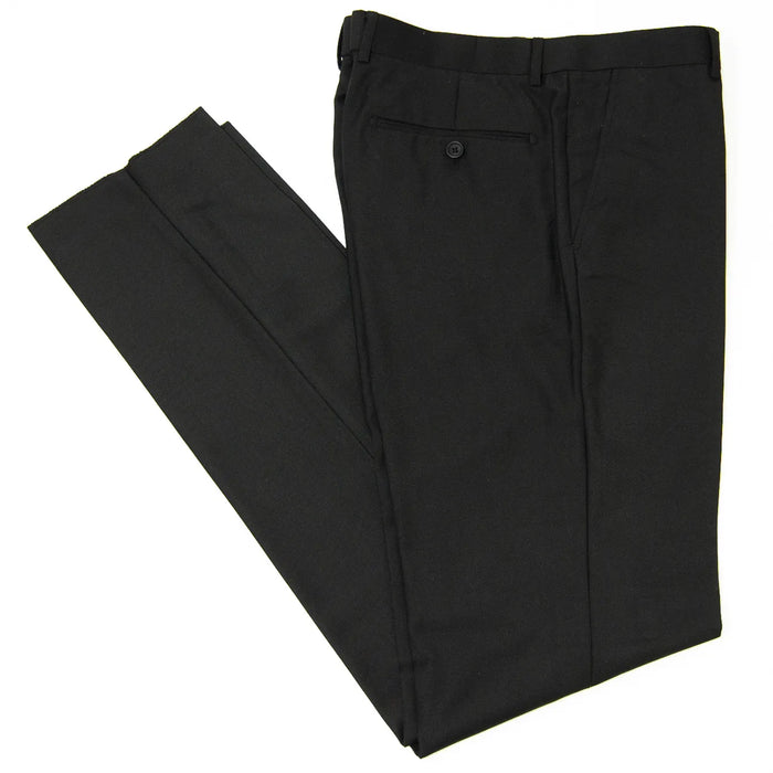 Luciano | Black Euro Slim-Fit Pants