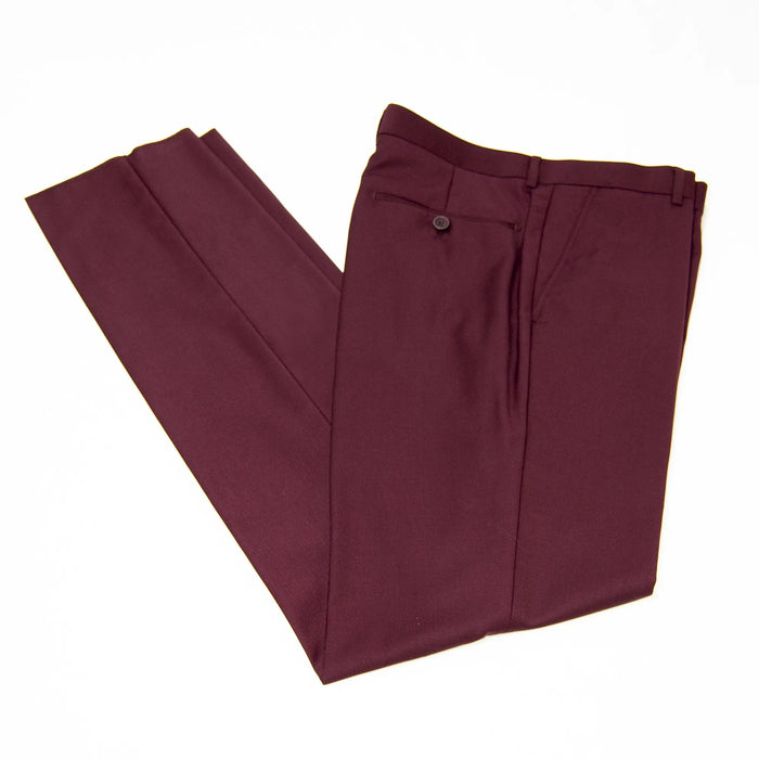 Luciano | Burgundy Regular-Fit Pants
