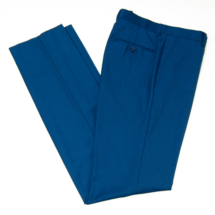 French Blue Regular-Fit Pants