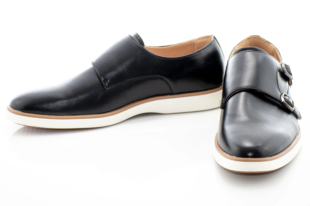 Black Hybrid Monk Strap