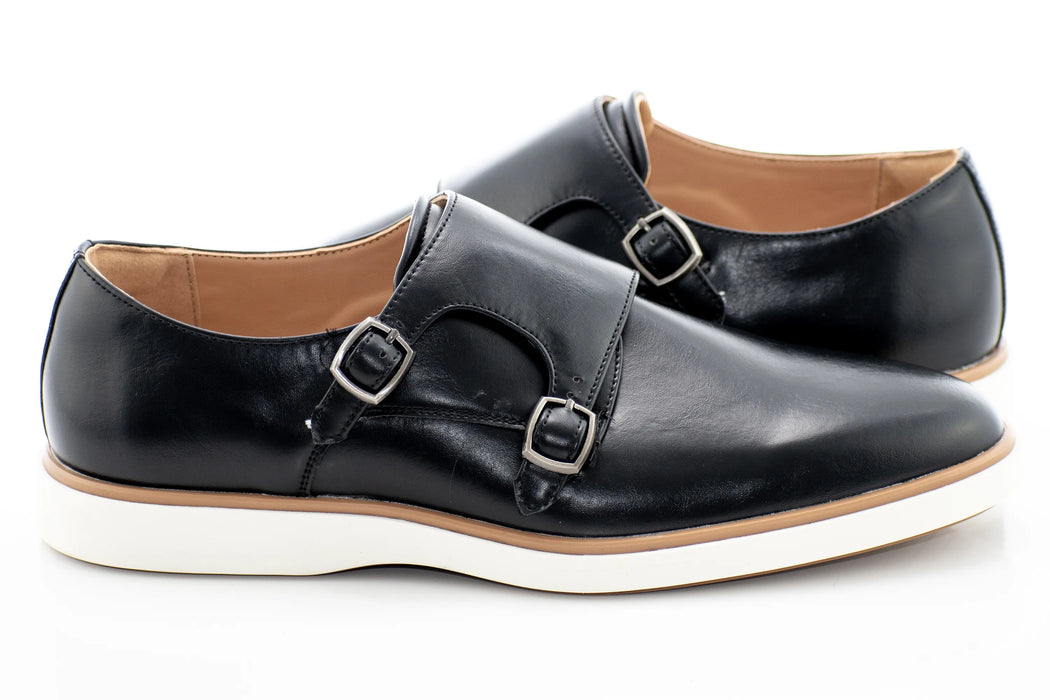 Black Hybrid Monk Strap