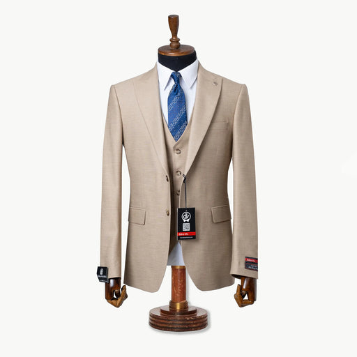 Hugo | Camel 3-Piece Tailored-Fit Suit
