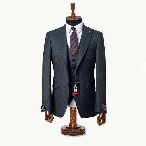 Hugo | Charcoal 3-Piece Tailored-Fit Suit