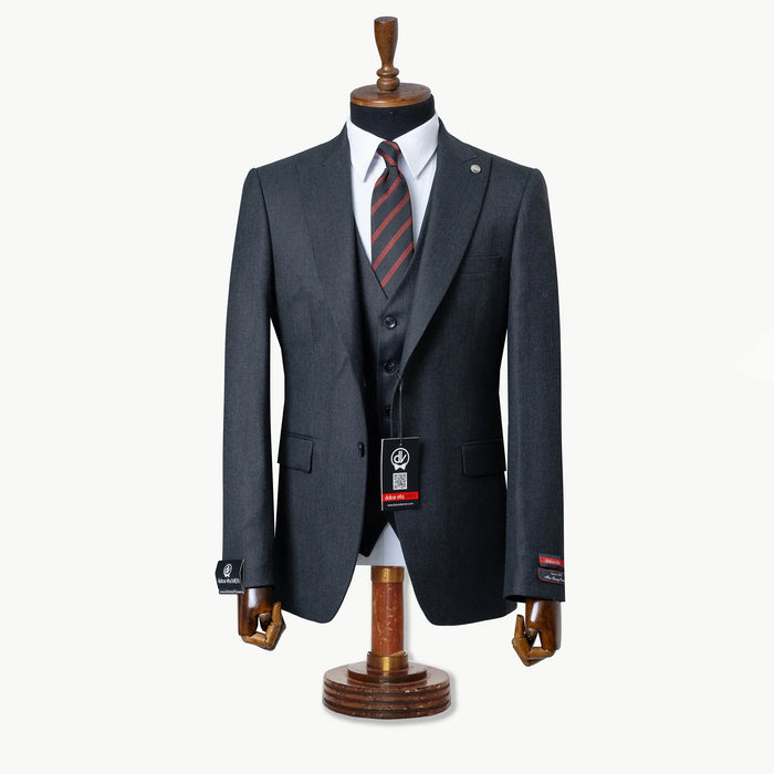 Hugo | Charcoal 3-Piece Tailored-Fit Suit