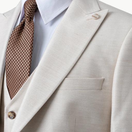 Hugo | Natural 3-Piece Tailored-Fit Suit