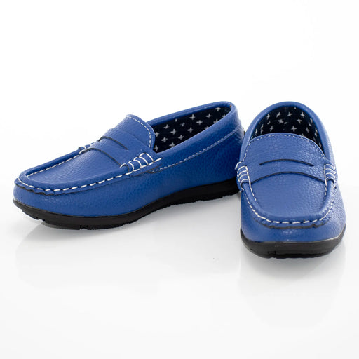 Kids' Blue Penny Loafer Dress Shoe