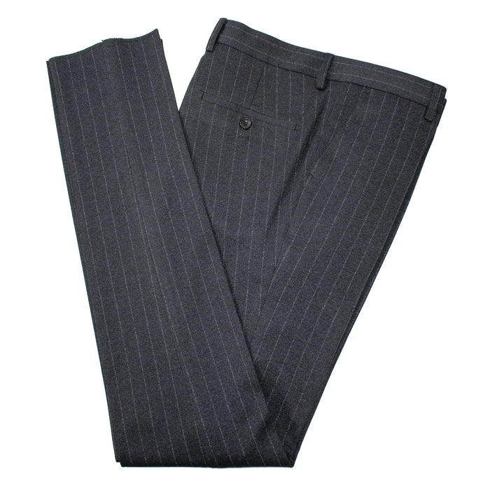 Charcoal Pinstriped 2-Piece Stretch Slim-Fit Suit