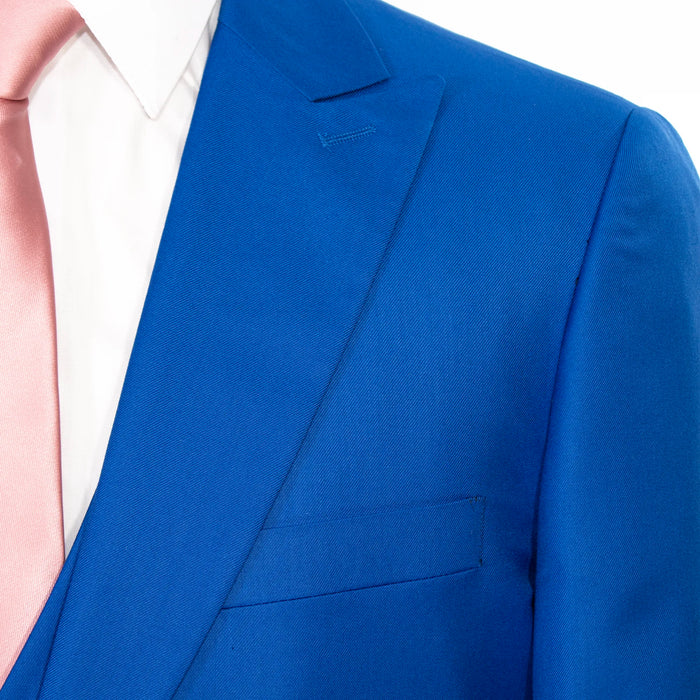 Royal Blue 3-Piece Slim-Fit Suit