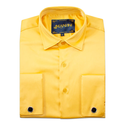 Men's Gold Regular-Fit Dress Shirt