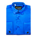 Men's Royal Blue Regular-Fit Dress Shirt And Cufflinks