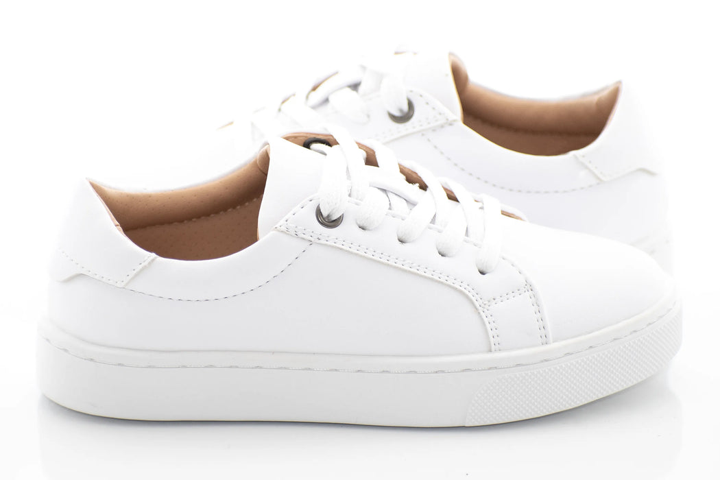 White Classic Kids Sneaker