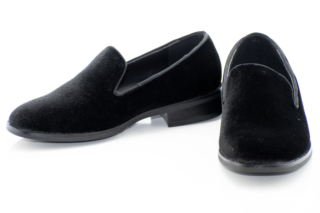 Black Velvet Kids Loafer