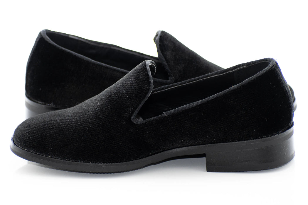 Black Velvet Kids Loafer