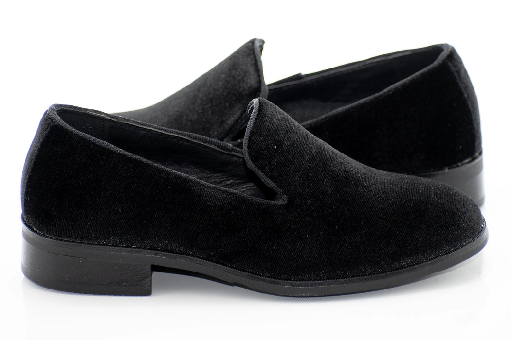 Black Velvet Kids Loafer