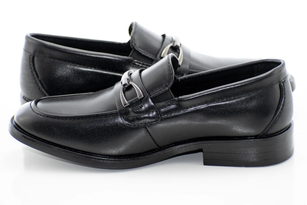 Black Slip-On Kids Bit Loafer