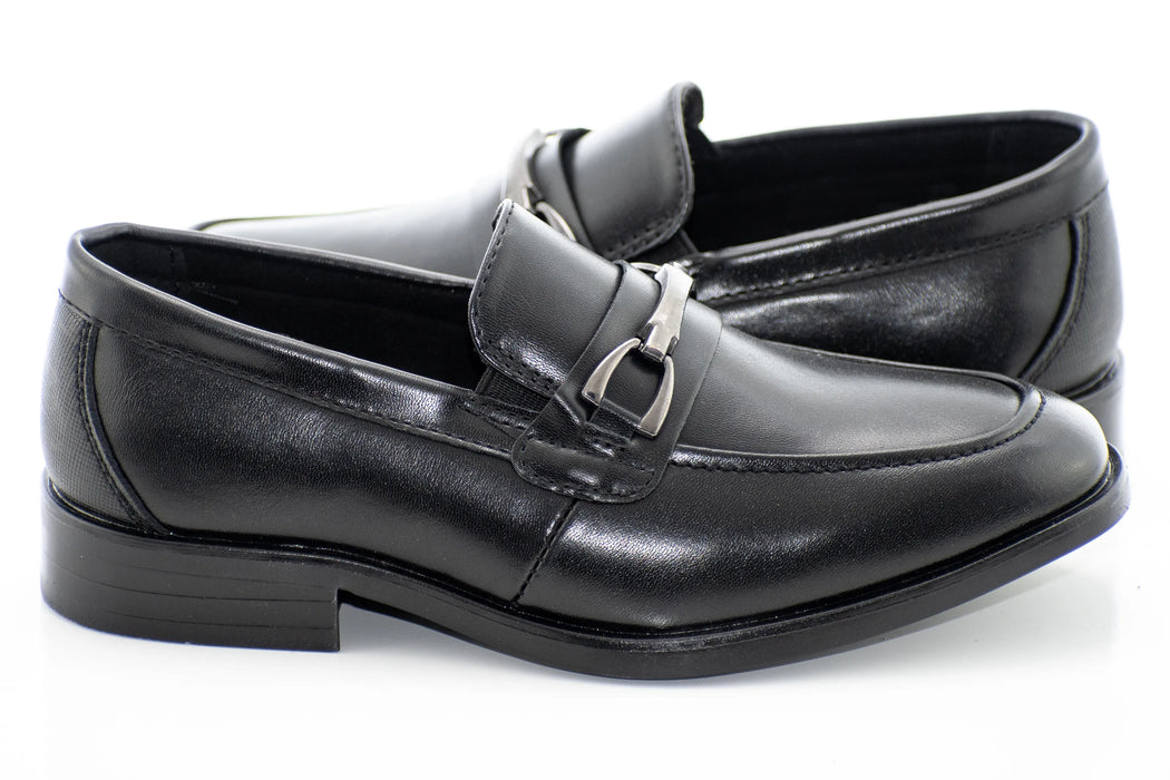 Black Slip-On Kids Bit Loafer