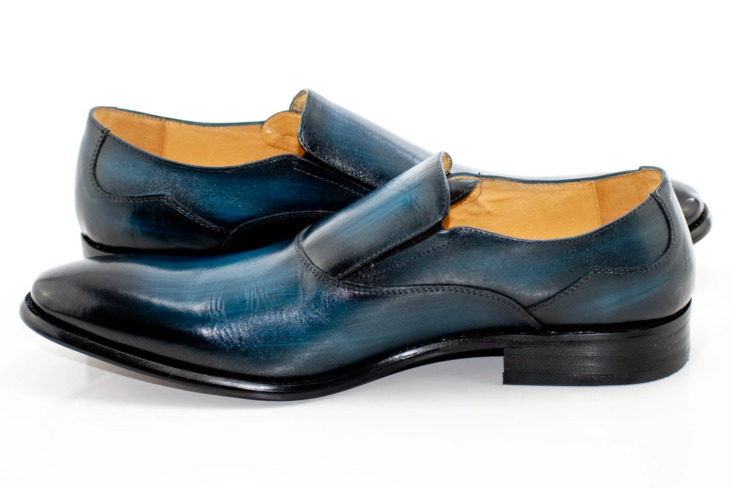 Men's Navy Blue Slip-On Dress Loafer