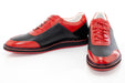 Black and Red Leather Dress Sneaker
