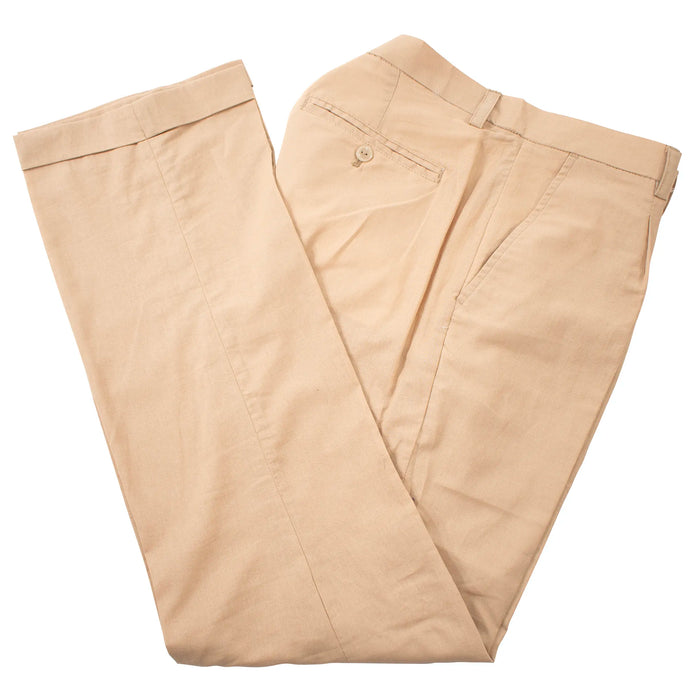Khaki Linen Dress Pants