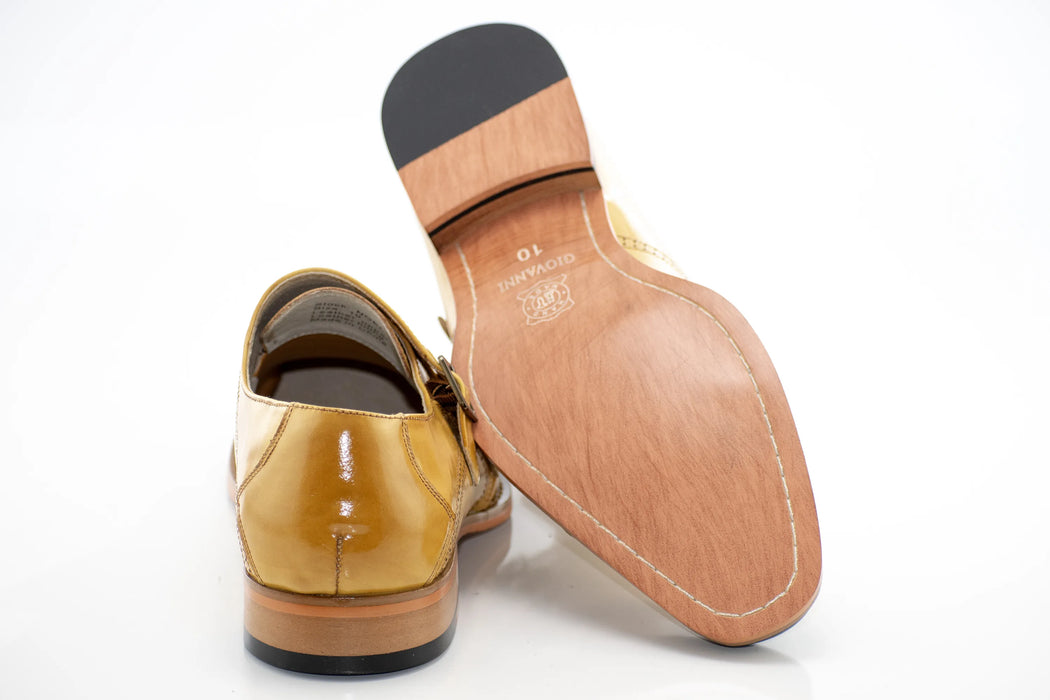 Scotch Leather Double Monk Strap Cap-Toe