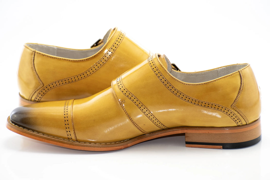 Scotch Leather Double Monk Strap Cap-Toe