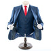 Men's Navy Blue 3-Piece Suit With Peak Lapels