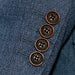 Men's Sapphire Blue And Rust 3-Piece Suit With Peak Lapels
