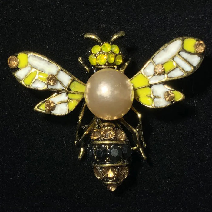 Jeweled Wasp Lapel Pin