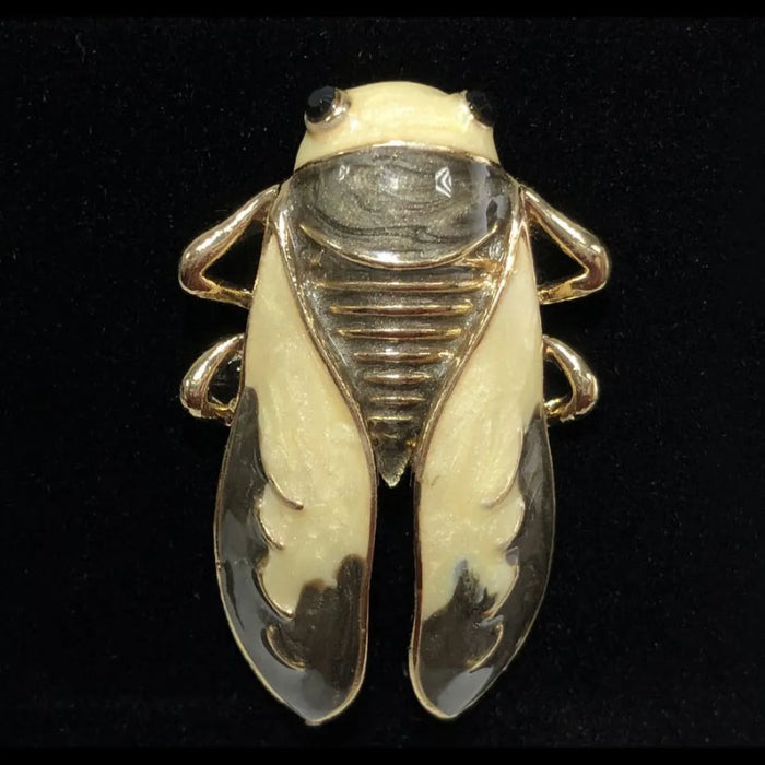 Gold Cicada Lapel Pin
