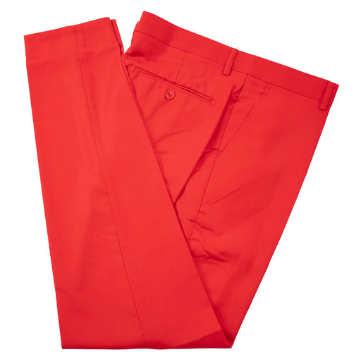 Men's Red Ultra Slim-Fit Dress Pants