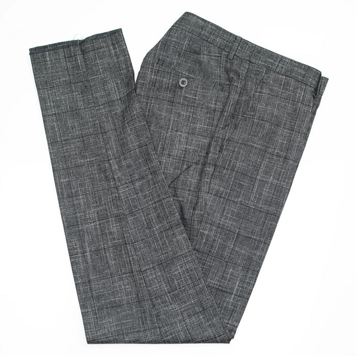 Black Dupplin-Check 2-Piece Tailored-Fit Suit