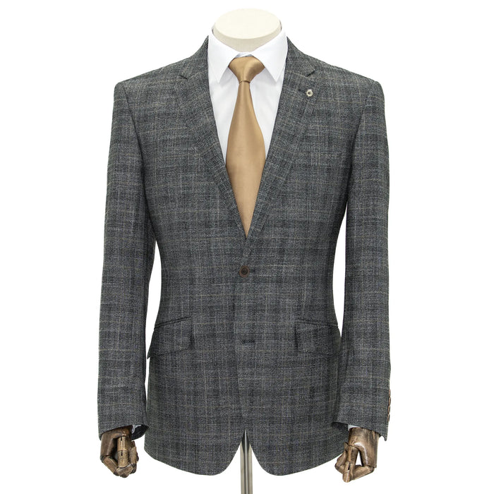 Gray Dupplin Check 2-Piece Tailored-Fit Suit