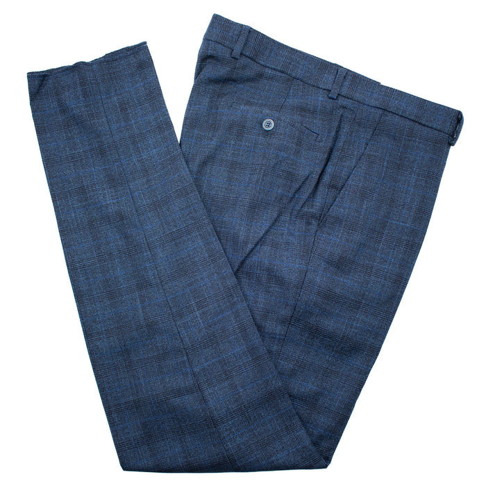 Sapphire Plaid 2-Piece Tailored-Fit Suit