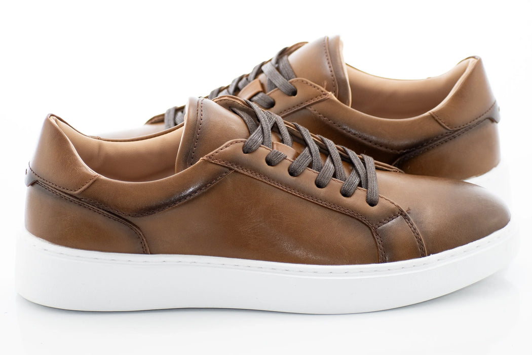 Cognac Brown Low-Top Sneaker