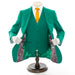 Men's Kelly Green 3-Piece Slim-Fit Suit