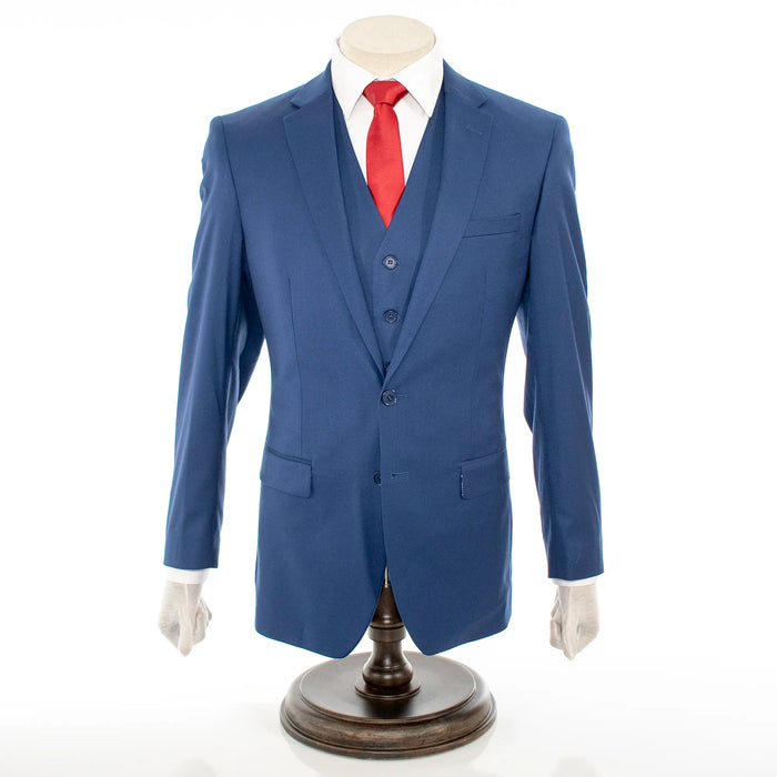 Sapphire Stretch 3-Piece Slim-Fit Suit