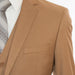 Men's Taupe Brown 3-Piece Slim-Fit Suit